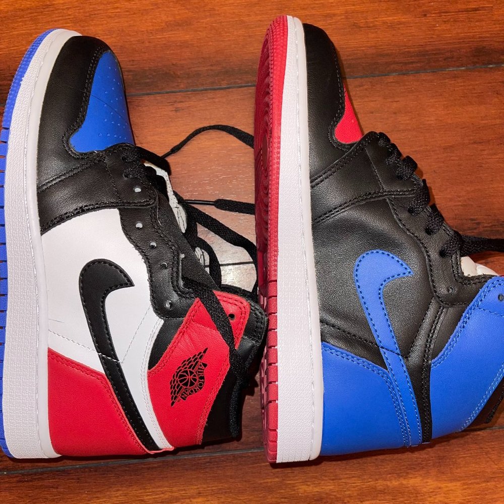 Jordan 1 Top 3 Red Blue (New without box)